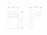 8 x gt 60 design wand lamp zwart - afbeelding 1 van  7