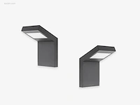 8 x gt 60 design wand lamp zwart