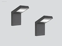 8 x gt 60 design wand lamp zwart - afbeelding 3 van  7