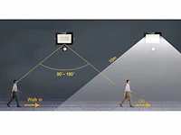 8 x gt ilux 30 watt led breedstraler + pir - afbeelding 7 van  8
