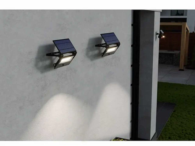 8 x gt lumino solar breedstraler + pir - afbeelding 7 van  7