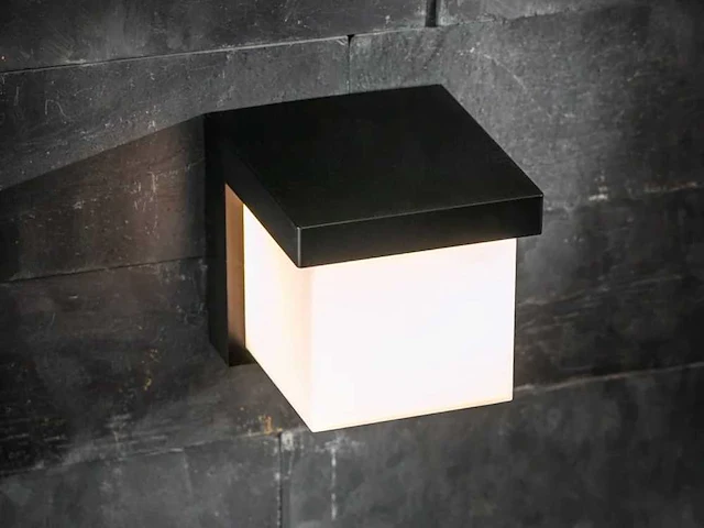 8 x gt trope led wand armatuur zwart - afbeelding 6 van  7