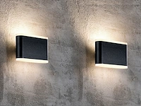 8 x gt walla design wand armatuur zwart - afbeelding 5 van  5