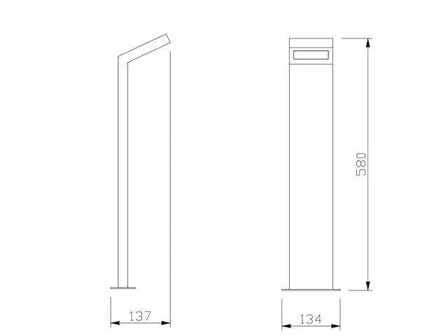 8 x gt60 grond lampen zwart - afbeelding 2 van  9