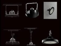 8 x highbay ufo 150w - pro design smd - dimbaar - koud wit 6500k - afbeelding 7 van  9