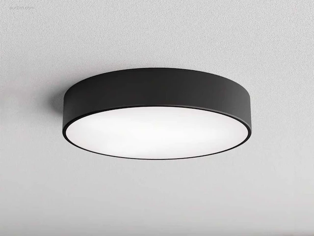 8 x intec klio 36 watt led plafondlamp zwart - afbeelding 7 van  7