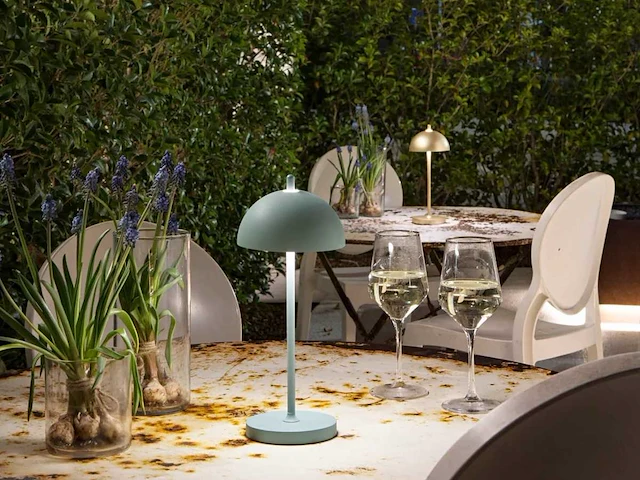 8 x intec party oplaadbare design lampen goud - afbeelding 3 van  5