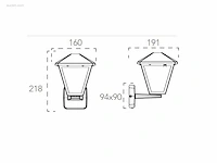 8 x intec prisma wand lampen - afbeelding 3 van  5