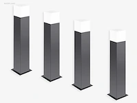8 x largo 50 buiten lamp zwart - afbeelding 2 van  8