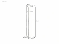 8 x largo 50 buiten lamp zwart - afbeelding 3 van  8