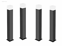 8 x largo 80 buiten lamp dimbaar zwart - afbeelding 3 van  9