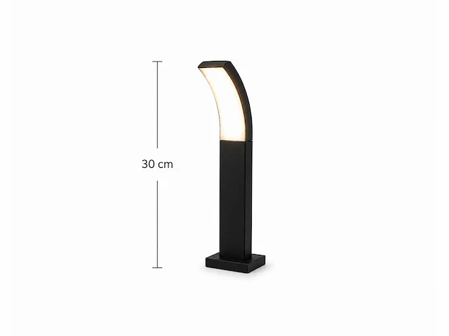 8 x led buiten sokkel lamp – 12w – 4200k neutraal wit - zwart – ip65 – prestige-2 - afbeelding 4 van  11