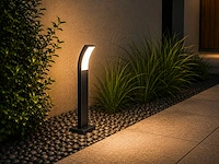 8 x led buiten sokkel lamp – 12w – 4200k neutraal wit - zwart – ip65 – prestige-3 - afbeelding 4 van  10