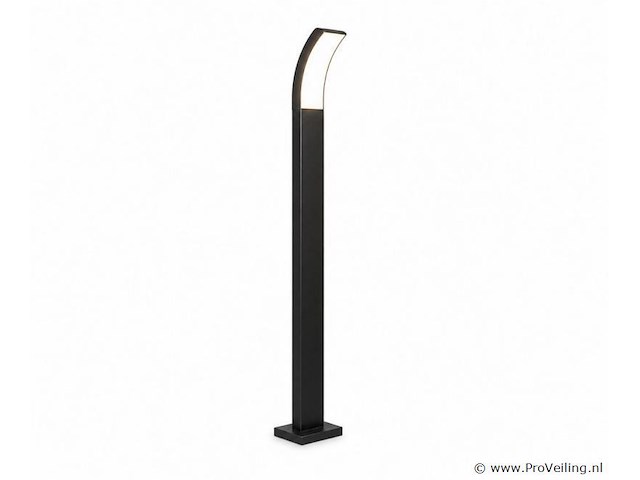 8 x led buiten sokkel lamp – 12w – 4200k neutraal wit - zwart – ip65 – prestige-4 - afbeelding 2 van  5