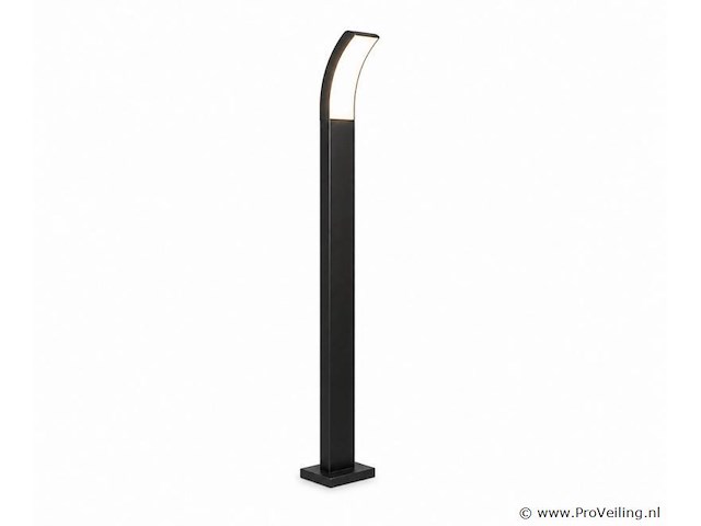 8 x led buiten sokkel lamp – 12w – 4200k neutraal wit - zwart – ip65 – prestige-4 - afbeelding 2 van  5