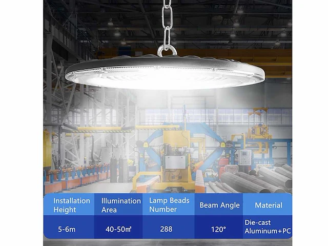 8 x led highbay pro line slim 100 watt - afbeelding 5 van  11