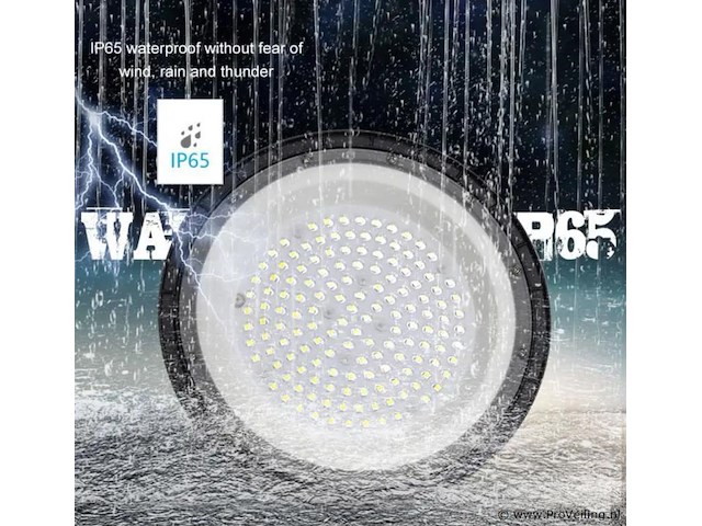 8 x led highbay ufo – 250w – 6500k koud wit – ip65 – agree-250 - afbeelding 1 van  5
