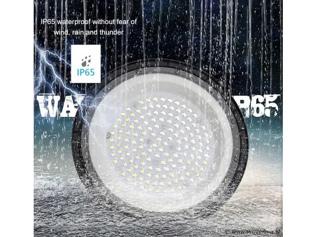8 x led highbay ufo – 250w – 6500k koud wit – ip65 – agree-250 - afbeelding 1 van  5