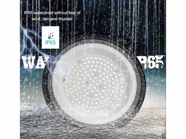 8 x led highbay ufo – 250w – 6500k koud wit – ip65 – agree-250 - afbeelding 1 van  5