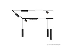 8 x led lineaire spot voor magnetische rail – 48v – 12w – 4000k neutraal wit – alfa - afbeelding 5 van  5