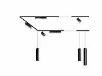 8 x led lineaire spot voor magnetische rail – 48v – 12w – 4000k neutraal wit – alfa - afbeelding 5 van  5