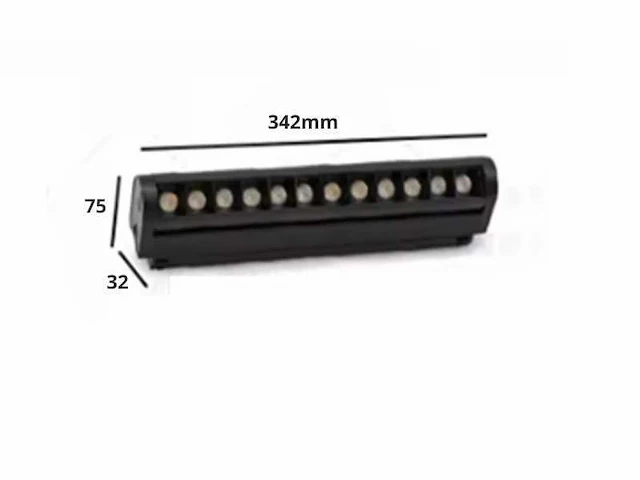 8 x led lineaire spot voor magnetische rail – 48v – 18w – 4000k neutraal wit – alfa - afbeelding 5 van  5