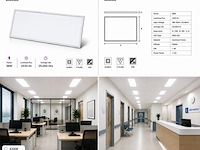8 x led paneel 36w – 4200k neutraal wit - 1195x295mm – ip20 – zodiac-36 - afbeelding 5 van  5