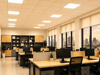 8 x led paneel 45w – 3000k warm wit - 595x595mm – ip20 – galaksi - afbeelding 1 van  5