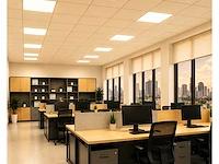 8 x led paneel 45w – 3000k warm wit - 595x595mm – ip20 – galaksi