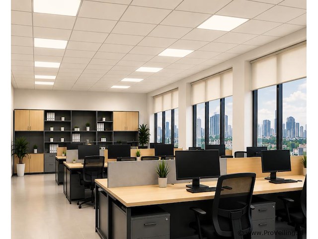 8 x led paneel 45w – 4200k neutraal wit - 595x595mm – ip20 – galaksi - afbeelding 1 van  5