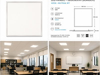 8 x led paneel 45w – 4200k neutraal wit - 595x595mm – ip20 – galaksi - afbeelding 5 van  5