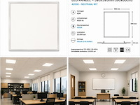 8 x led paneel 45w – 4200k neutraal wit - 595x595mm – ip20 – galaksi - afbeelding 5 van  5