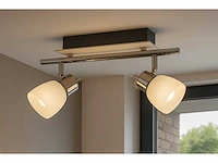 8 x led plafondlamp – 2 spots – 2 x 4w – 4000k neutraal wit – zilver – hl7192l