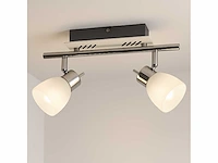 8 x led plafondlamp – 2 spots – 2 x 4w – 4000k neutraal wit – zilver – hl7192l - afbeelding 1 van  4
