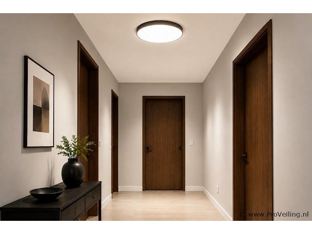 8 x led plafondlamp 32w – 3cct verstelbaar - zwart – ip20 – hazel-32 3cct - afbeelding 3 van  5