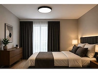 8 x led plafondlamp 32w – 3cct verstelbaar - zwart – ip20 – hazel-32 3cct