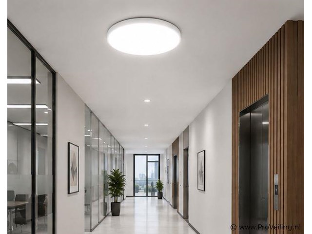 8 x led plafondlamp 40w – 3cct verstelbaar - wit – ip20 – hazel-40 3cct - afbeelding 1 van  5