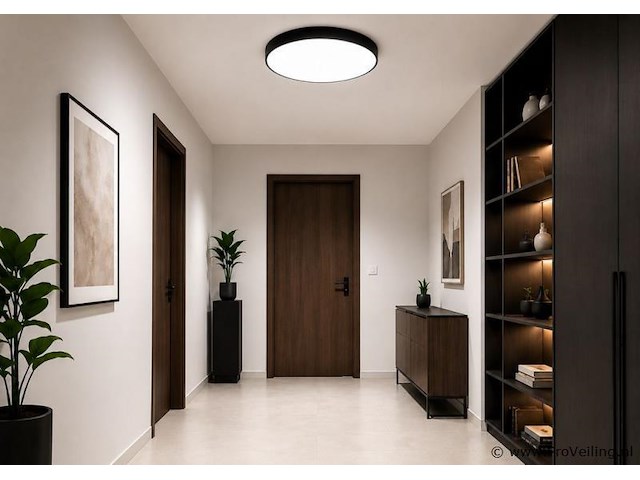 8 x led plafondlamp 40w – 3cct verstelbaar - zwart – ip20 – hazel-40 3cct - afbeelding 1 van  5