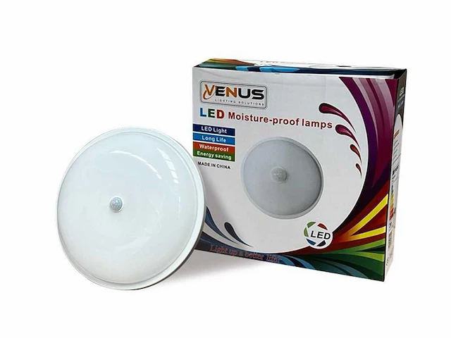 8 x led plafondlamp met sensor – rond – 20w – 6500k koud wit - afbeelding 2 van  4