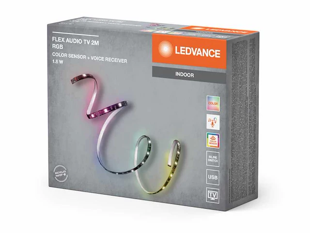 8 x ledvance flex audio usb color sensor ledstrips - afbeelding 1 van  12