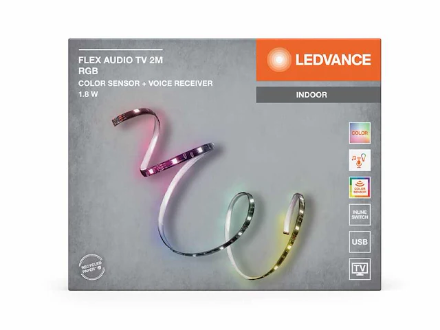 8 x ledvance flex audio usb color sensor ledstrips - afbeelding 6 van  12