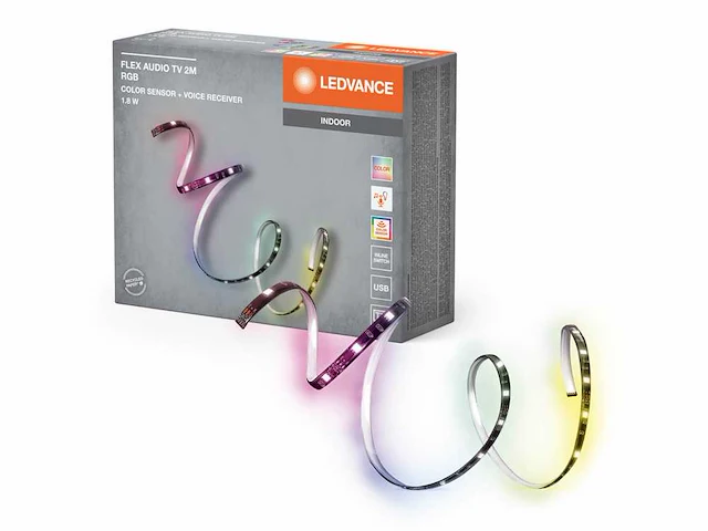 8 x ledvance flex audio usb color sensor ledstrips - afbeelding 1 van  12