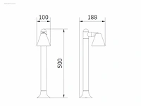 8 x lust 50 buiten lamp antraciet - afbeelding 4 van  10