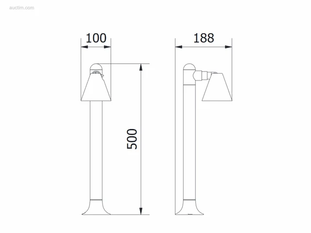 8 x lust 50 buiten lamp antraciet - afbeelding 3 van  9