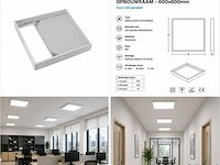 8 x opbouw frame voor led paneel – 600x600mm – ip20 – frame-6060 - afbeelding 5 van  5