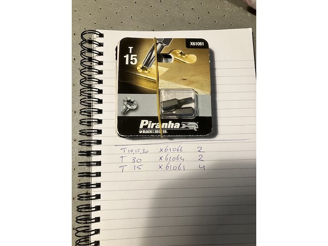 8 x piranha bitsetjes torx specificatie zie foto - afbeelding 5 van  5