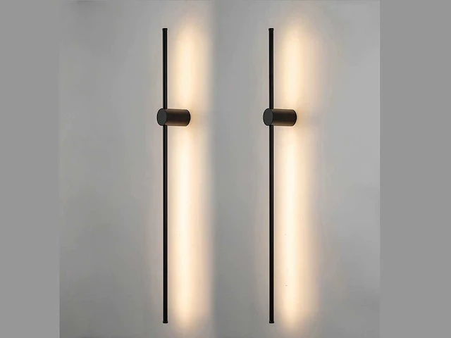 8 x solo baston led wandlamp zwart - afbeelding 1 van  9