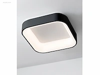 8 x solo squared led plafond lamp zwart - afbeelding 2 van  5