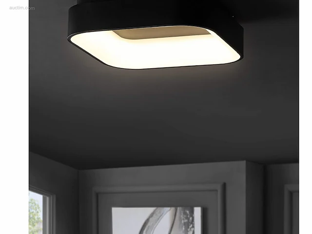 8 x solo squared led plafond lamp zwart - afbeelding 3 van  5