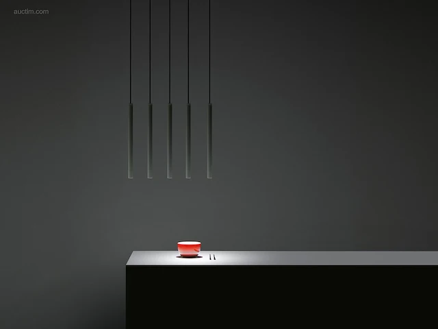 8 x solo tube slim design hanglamp zwart - afbeelding 1 van  8
